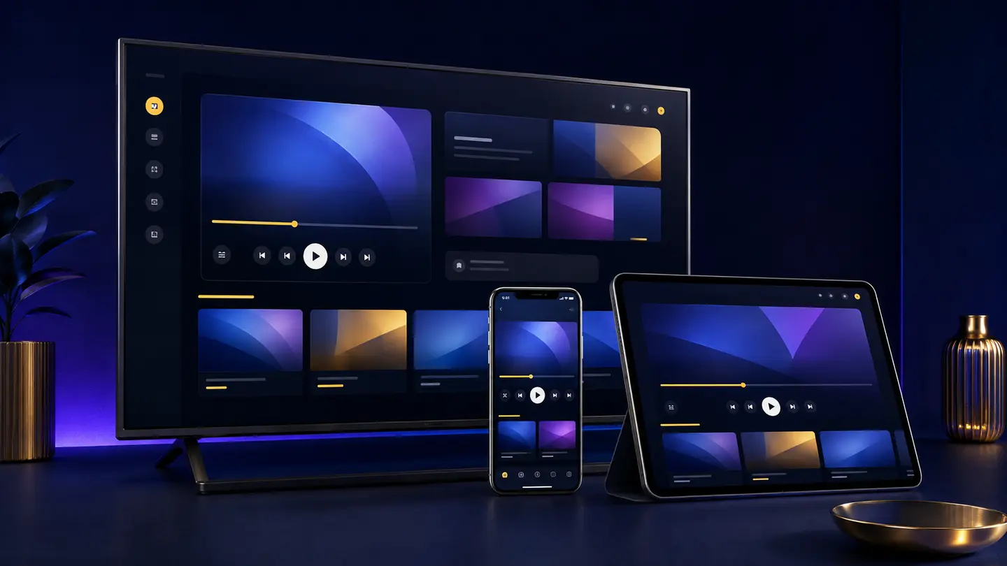 IPTV-app på smart-TV, mobil och surfplatta