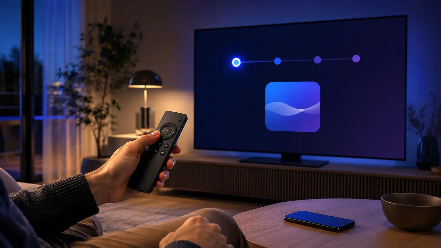 Installation av IPTV-app på smart-TV med fjärrkontroll